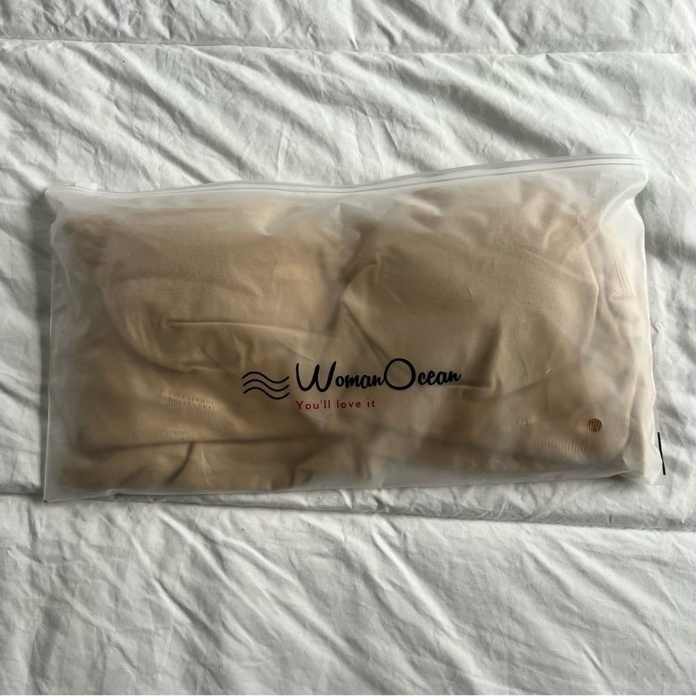 Woman ocean nude tan cream beige shaper cami tank top shapewear 3xl xxxl